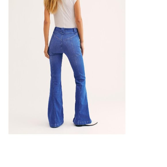 🎁 FREE People Layla Flared Leg Jeans - Picture 7 of 15